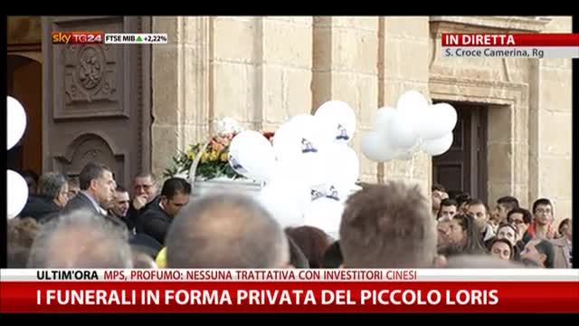 Santa Croce Camerina, conclusi i funerali del piccolo Loris