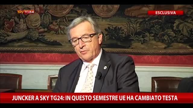 Juncker a SkyTG24: "Ho fiducia nel Governo Renzi"