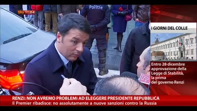 Elezione Presidente Repubblica, Renzi: "Non avremo problemi"