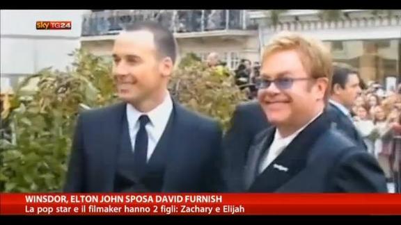 Winsdor, Elton John sposa David Furnish
