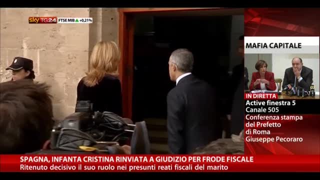 Spagna, Infanta Cristina a giudizio per frode fiscale