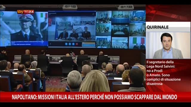 Marò, Napolitano: "Sforzarsi per il dialogo"