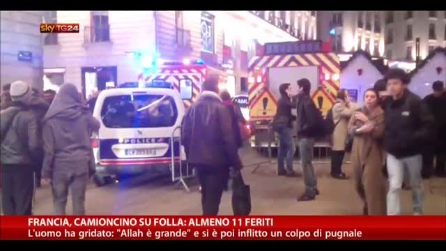 Francia, camioncino su folla: almeno 11 feriti