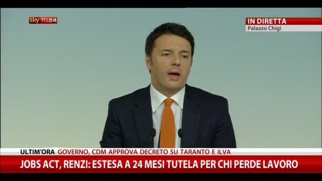 Jobs act, Renzi: abbiamo fatto rivoluzione copernicana