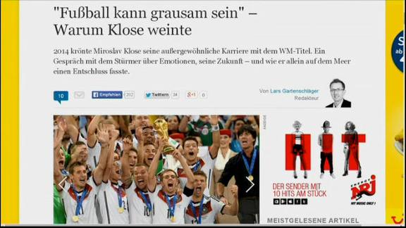 Lazio, Klose: "Finora ho giocato poco, non sono soddisfatto"