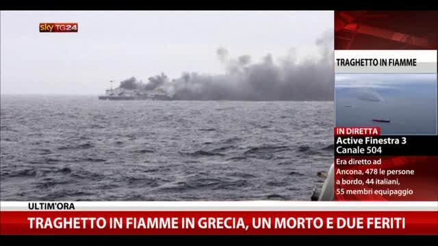 Traghetto in fiamme in Grecia, il racconto di un testimone