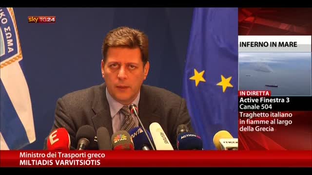 Rogo traghetto, conferenza stampa ministro Trasporti greco