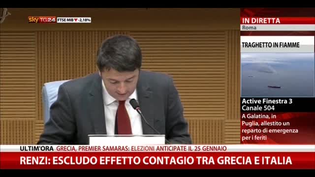 Conferenza stampa di fine anno, Renzi sulla Legge Elettorale