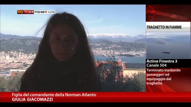Norman Atlantic, parla Giulia Giacomazzi, figlia comandante