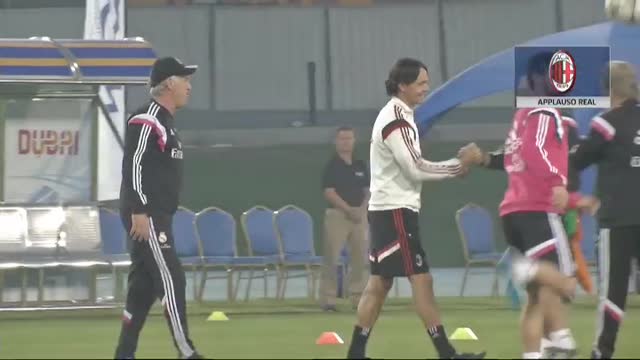 Milan, Inzaghi applaudito all'allenamento del Real Madrid