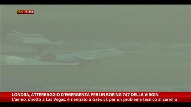Londra, atterraggio di emergenza per boeing 747 della Virgin