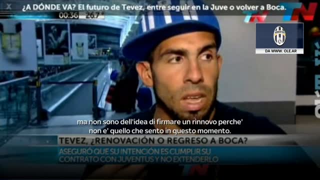 Le parole di Tevez a Olé: "Lascerò la Juve a giugno 2016"