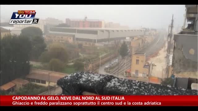 Capodanno al gelo, neve dal Nord al Sud Italia