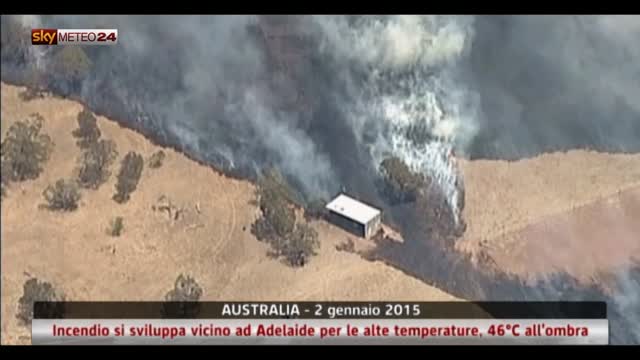 Australia, incendio per le alte temperature: 46°C all’ombra