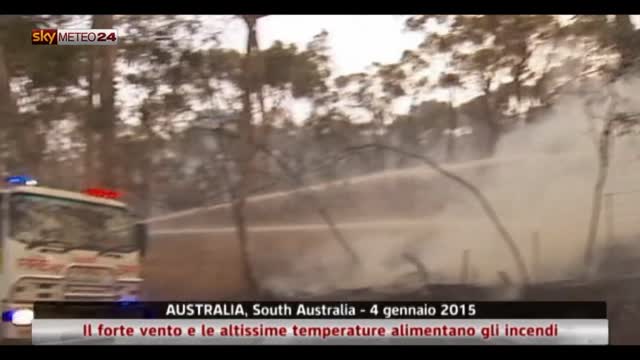 Australia, forte vento e alte temperature alimentano incendi