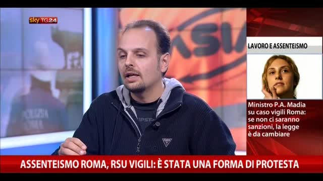 Assenteismo Roma, RSU Vigili: "Una forma di protesta"