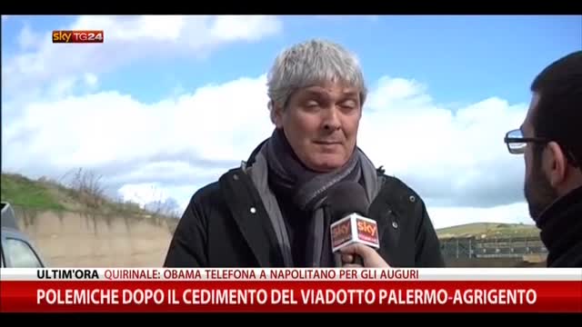 Polemiche dopo il cedimento del viadotto Palermo-Agrigento
