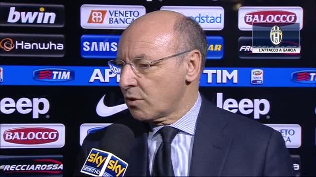 Juventus, Marotta: "Garcia si lamenta, ma la Roma è aiutata"