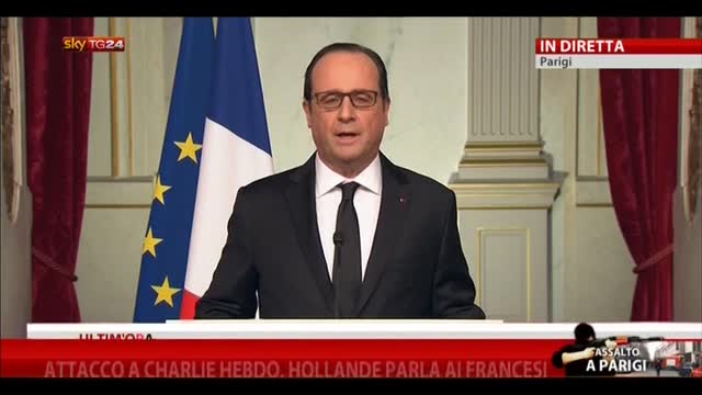 Charlie Hebdo, Hollande parla ai francesi