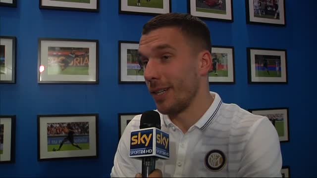 Podolski: "Orgoglioso di essere arrivato all'Inter"
