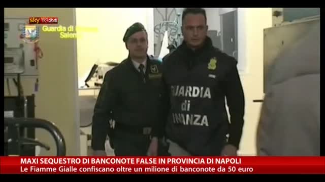 Maxi sequestro di banconote false in provincia di Napoli