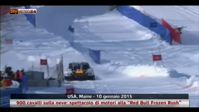 Usa, spettacolo alla Red Bull Frozen Rush: 900 cv sulla neve
