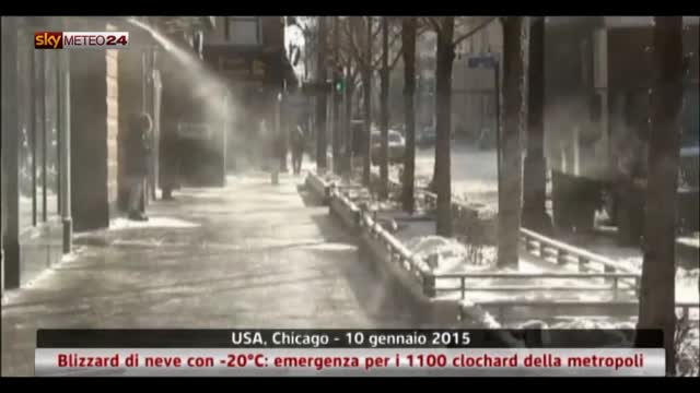 Usa, Blizzard con -20°C: emergenza per 1100 clochard