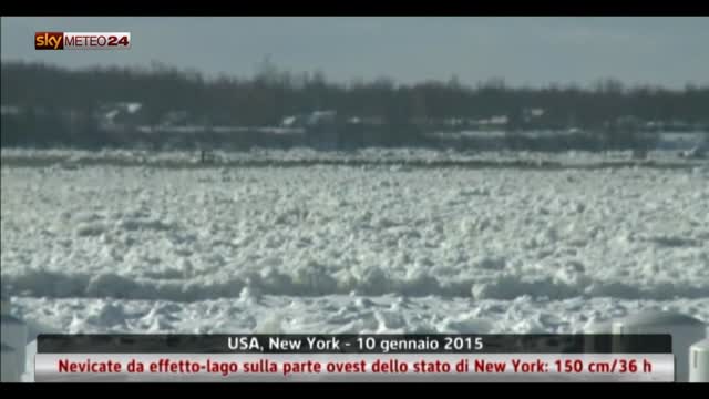 Nevicate da effetto-lago sullo Stato di New York