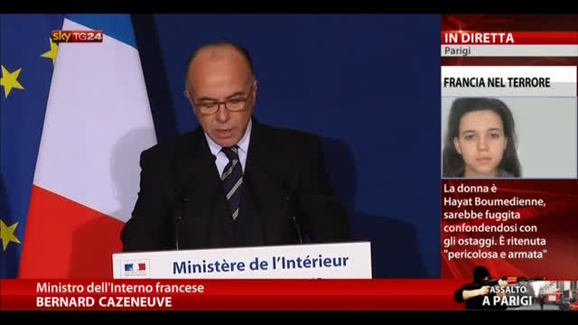 Conferenza stampa del ministro dell'Interno francese