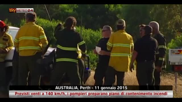 Australia, previsti venti a 140 km/h, rischio incendi