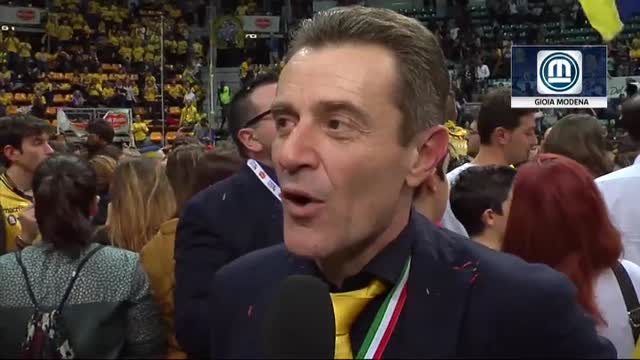L'allenatore del Modena Volley: "Gioia Coppa Italia" 