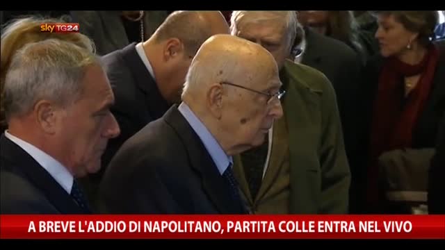 A breve l'addio di Napolitano, partita Colle entra nel vivo
