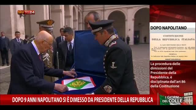 Dopo 9 anni Giorgio Napolitano si è dimesso