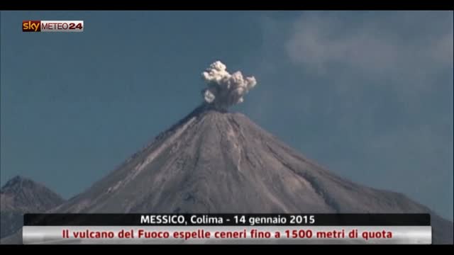 Messico, vulcano Colima espelle ceneri fino 1500 m di quota