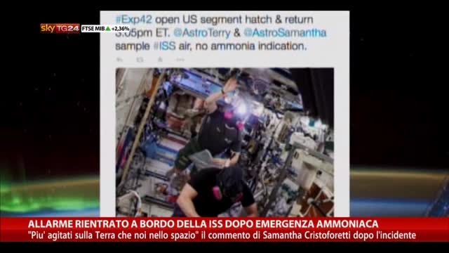 Allarme rientrato a bordo della ISS dopo emergenza ammoniaca