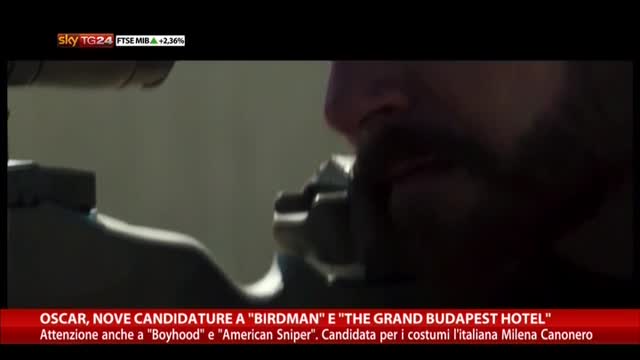Oscar, 9 candidature a Birdman e The Grand Budapest Hotel