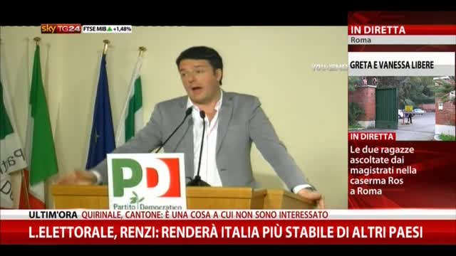 Quirinale, Renzi: “Discutere con tutti non è un optional”