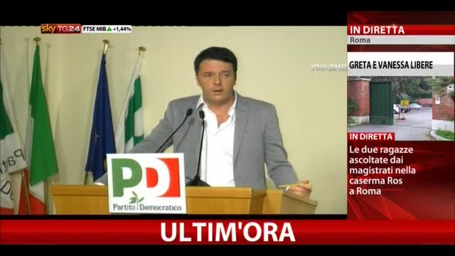 Renzi omaggia Napolitano: "Grazie per come ha guidato Paese"