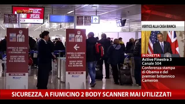 Sicurezza, a Fiumicino due body scanner mai utilizzati
