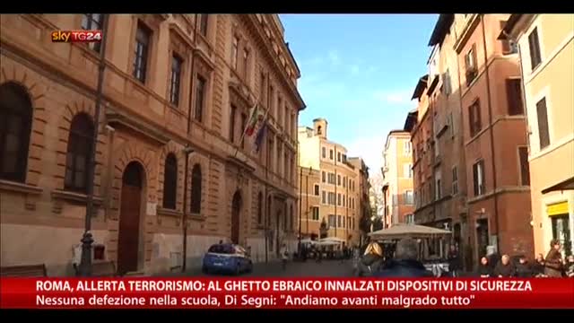 Roma, allerta: dispositivi di sicurezza al ghetto ebraico