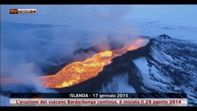L’eruzione del Bardarbunga non si ferma dal 29 agosto 2014