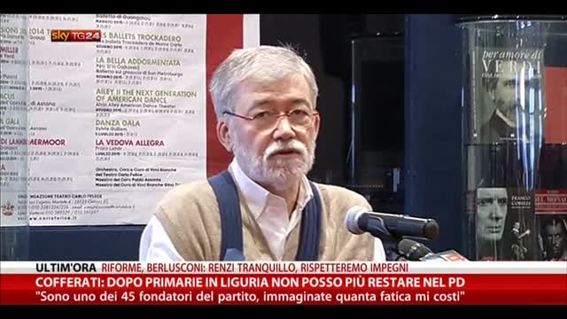 Cofferati: dopo Primarie Liguria non posso restare nel PD