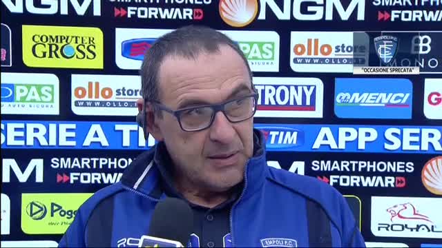 Empoli, Sarri: "Contro l'Inter meritavamo la vittoria"