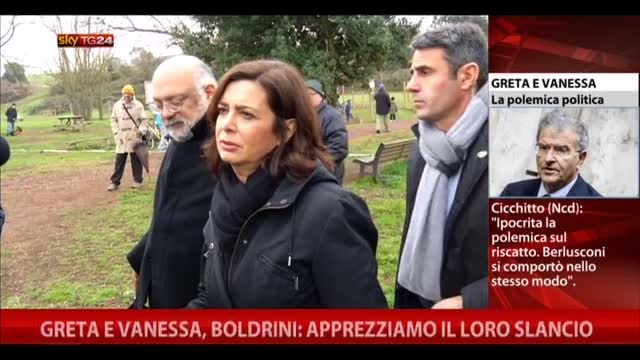 Greta e Vanessa, Boldrini: apprezziamo il loro slancio