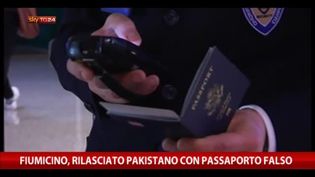 Fiumicino, rilasciato pakistano con passaporto falso