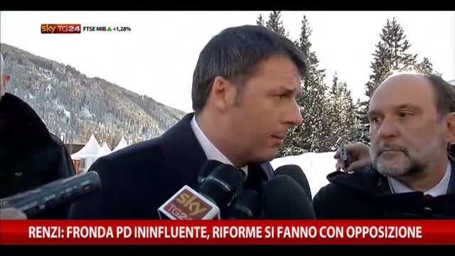 Renzi: Pd ininfluente, riforme si fanno con opposizione