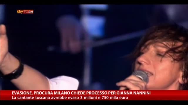 Evasione, Procura Milano chiede processo per Gianna Nannini