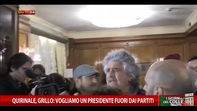 Quirinale, Grillo: vogliamo un presidente fuori dai partiti