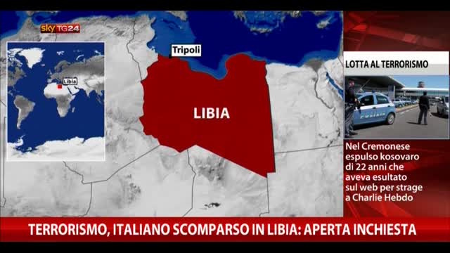 Terrorismo, italiano scomparso in Libia: aperta inchiesta