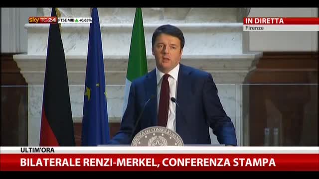 Renzi: dobbiamo cambiare la narrativa dell'Europa